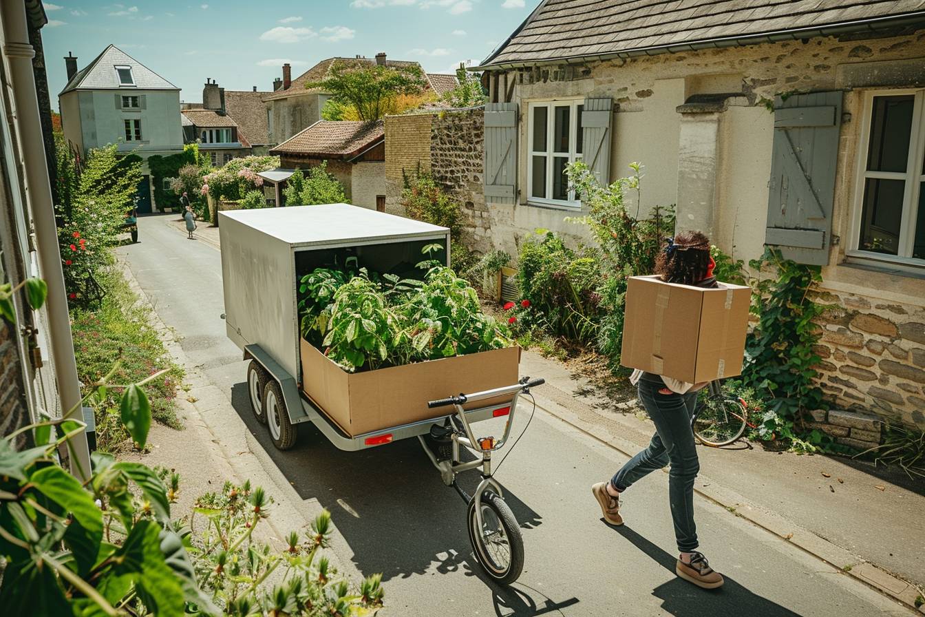 Boîtes en carton recyclé et matériaux durables utilisés pour un déménagement éco-responsable à Amiens